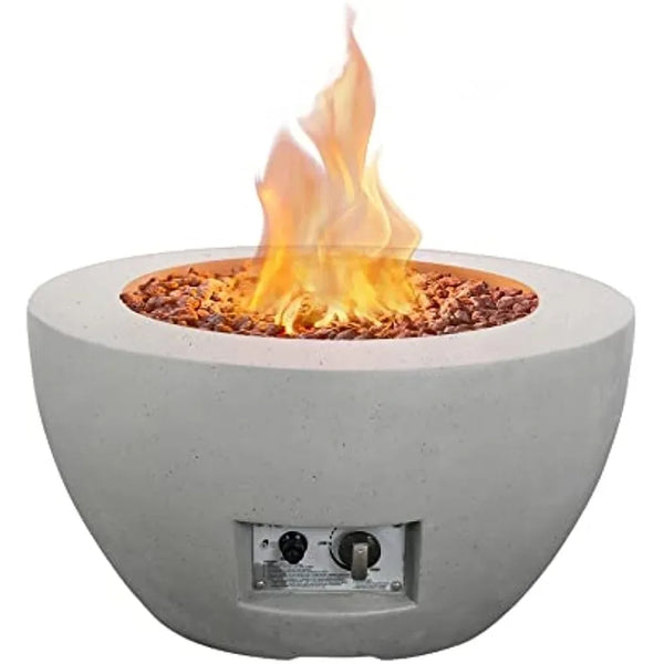 Concrete Propane Fire Table | Round Propane Fire Table | Play Dates