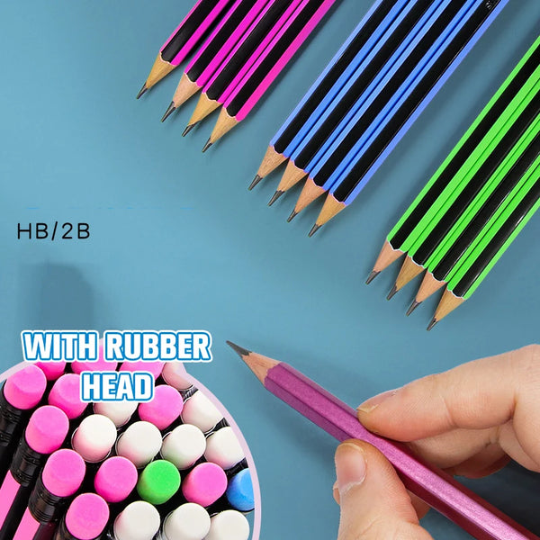 Wooden Lead Pencils | HB Pencil Set | Play Dates