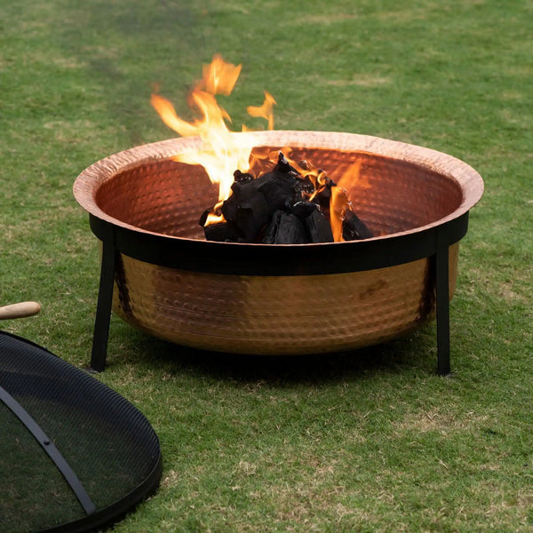 Copper Fire Pit | Mesh Cover Fire Pit | Play Dates