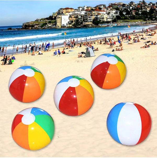 6 Pcs Colorful Inflatable Beach Ball